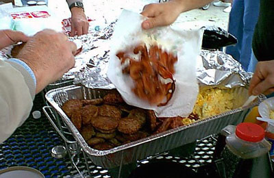 Ummm sausage and bacon.