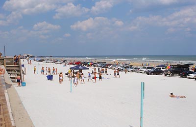 A packed Daytona Beach.